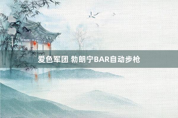 爱色军团 勃朗宁BAR自动步枪
